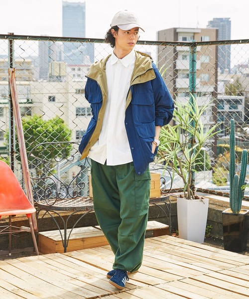 BARK MANHATTAN(バークマンハッタン)の「ビッグシルエットブロードレギュラーカラー半袖シャツ(シャツ/ブラウス・メンズ・ブルー系/チャコール/ブラック系/ホワイト/グレー系/ライトベージュ・M/L)」の20枚目の写真