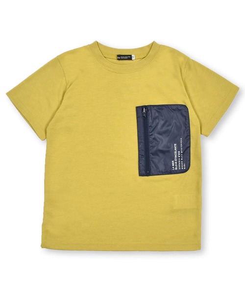 BeBe（ベベ）の「BeBe/配色ポケッタブルTシャツ(90~150cm)（Tシャツ/カットソー・キッズ・イエロー・140/130/100/90/110/120/150）」の7枚目の写真