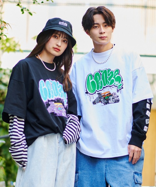 SPINNS（スピンズ）の「【ビッグシルエット】CRAZE CARロゴデザイン T