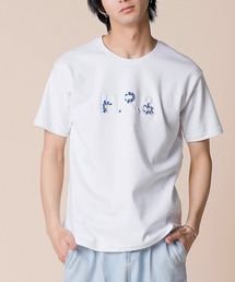 【Hollywood Rich.&】ハリウッドリッチ.& カーペット刺繍 / Extraコットンスムース クルーネック Tシャツ(半袖)