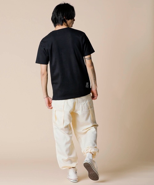 ADMIX/ATELIER SAB MEN(アドミックスアトリエサブメン)の「【Hollywood Rich.&】ハリウッドリッチ.& カーペット刺繍 / Extraコットンスムース クルーネック Tシャツ(半袖)(Tシャツ/カットソー・メンズ・ブラック/ホワイト・52/50)」の6枚目の写真