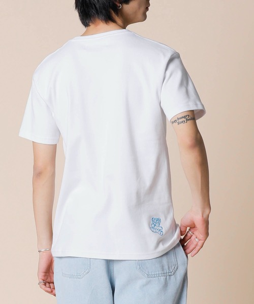 ADMIX/ATELIER SAB MEN(アドミックスアトリエサブメン)の「【Hollywood Rich.&】ハリウッドリッチ.& カーペット刺繍 / Extraコットンスムース クルーネック Tシャツ(半袖)(Tシャツ/カットソー・メンズ・ブラック/ホワイト・52/50)」の10枚目の写真