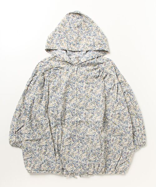 sandy（サンディー）の「sandy/プリントギャザーパーカー（パーカー・レディース・グレー/ネイビー/ブラック/ベージュ・FREE）」の3枚目の写真