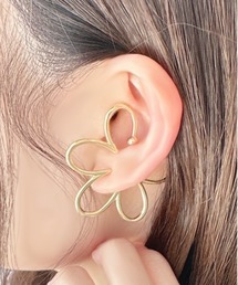 apres jour | 【apres jour×ARIAZ】おおぶりフラワーイヤーカフ(イヤーカフ)