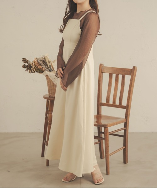 Ambre Neige(アンブルネージュ)の「【セットアイテム】キャミ付きシアーブラウス/WEB/EC限定商品(シャツ/ブラウス・レディース・アイボリー/ブラック/モカ/ピンク/ダークブラウン・FREE)」の19枚目の写真