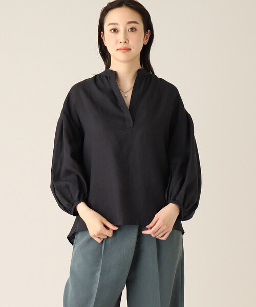 TICCA（ティッカ）の「◇【TICCA】リネンパフスリーブブラウス（シャツ 