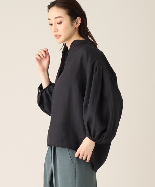 TICCA（ティッカ）の「◇【TICCA】リネンパフスリーブブラウス（シャツ