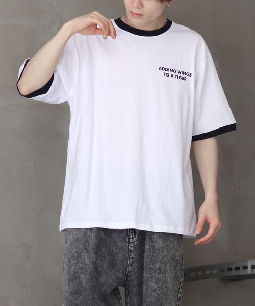 SITRY（シトリー）の「oversize tiger back print ringer T