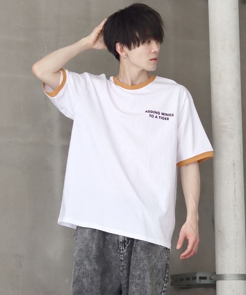 SITRY（シトリー）の「oversize tiger back print ringer T