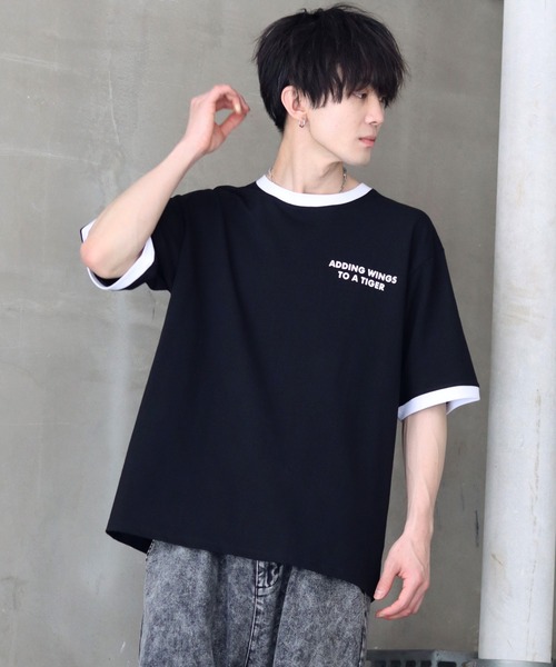 SITRY（シトリー）の「oversize tiger back print ringer T
