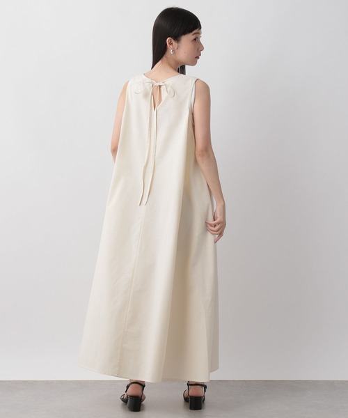 LOWRYS FARM（ローリーズファーム）の「バックリボンノースリーブワンピース　 704166（ワンピース・レディース・ブラック/ブラウン/オレンジ/アイボリー・FREE）」の6枚目の写真