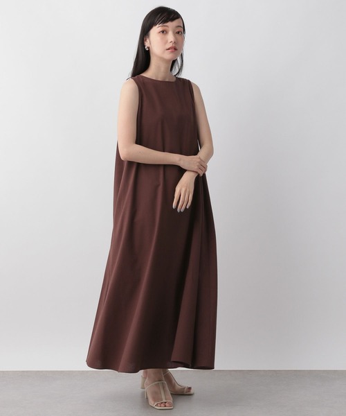 LOWRYS FARM（ローリーズファーム）の「バックリボンノースリーブワンピース　 704166（ワンピース・レディース・ブラック/ブラウン/オレンジ/アイボリー・FREE）」の9枚目の写真