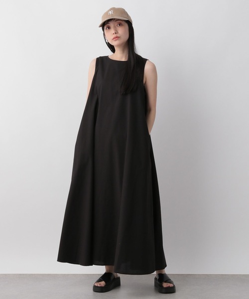 LOWRYS FARM（ローリーズファーム）の「バックリボンノースリーブワンピース　 704166（ワンピース・レディース・ブラック/ブラウン/オレンジ/アイボリー・FREE）」の8枚目の写真