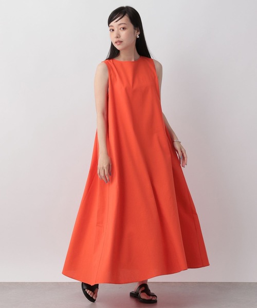 LOWRYS FARM（ローリーズファーム）の「バックリボンノースリーブワンピース　 704166（ワンピース・レディース・ブラック/ブラウン/オレンジ/アイボリー・FREE）」の11枚目の写真