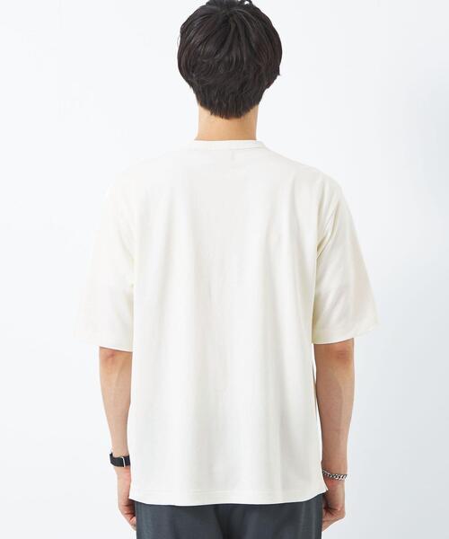 green label relaxing（グリーンレーベルリラクシング）の「KAMITO テンジク クルーネック Tシャツ（Tシャツ/カットソー・メンズ・ホワイト/ブラック・S/M/L）」の7枚目の写真
