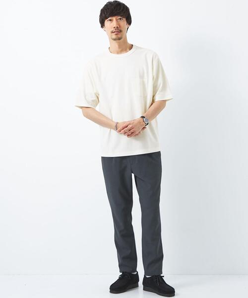 green label relaxing（グリーンレーベルリラクシング）の「KAMITO テンジク クルーネック Tシャツ（Tシャツ/カットソー・メンズ・ホワイト/ブラック・S/M/L）」の15枚目の写真