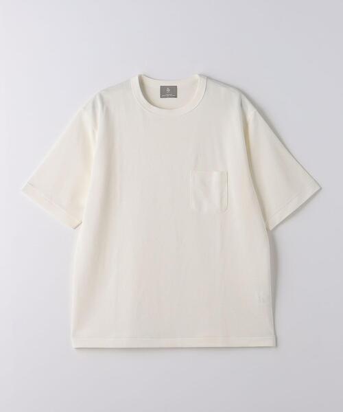 green label relaxing（グリーンレーベルリラクシング）の「KAMITO テンジク クルーネック Tシャツ（Tシャツ/カットソー・メンズ・ホワイト/ブラック・S/M/L）」の16枚目の写真