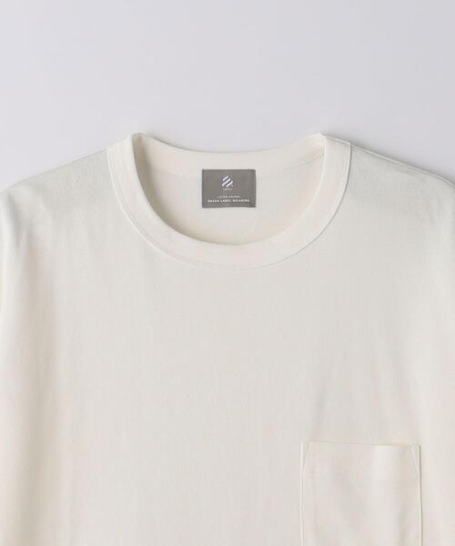 green label relaxing（グリーンレーベルリラクシング）の「KAMITO テンジク クルーネック Tシャツ（Tシャツ/カットソー・メンズ・ホワイト/ブラック・S/M/L）」の10枚目の写真