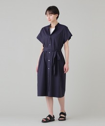 MARGARET HOWELL マーガレットハウエル/綿シルク半袖ワンピース MARGARET HOWELL(マーガレットハウエル)の「COTTON SILK