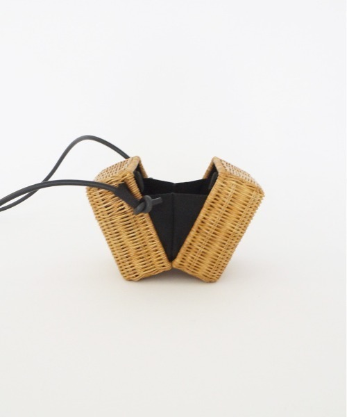 Odds（オッズ）の「ODDS/オッズ　ARAROG MINI BOX BAG アラログミニボックスバッグ（かごバッグ・レディース・ブラック・F）」の5枚目の写真