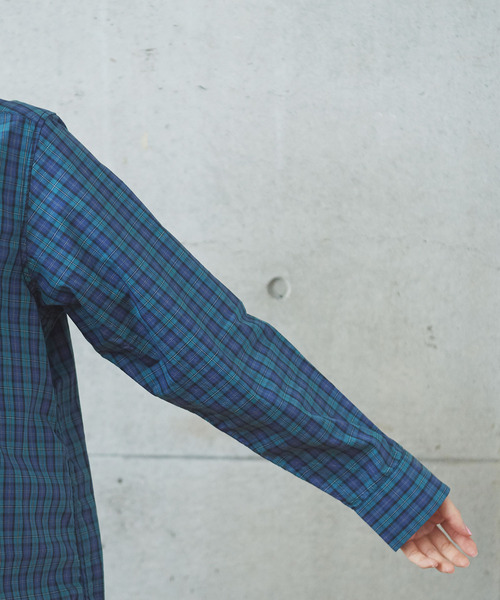 PAR ICI(パーリッシィ)の「【WEB別注カラー】オックス/チェック/ストライプ 小丸襟ボタンダウンシャツ(シャツ/ブラウス・レディース・ブルー/その他/サックスブルー/ボルドー・FREE)」の19枚目の写真