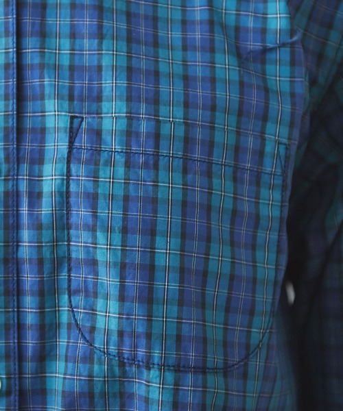 PAR ICI(パーリッシィ)の「【WEB別注カラー】オックス/チェック/ストライプ 小丸襟ボタンダウンシャツ(シャツ/ブラウス・レディース・ブルー/その他/サックスブルー/ボルドー・FREE)」の22枚目の写真