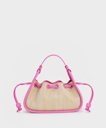 Ashby アシュビー ラフィアトートバッグ CHARLES ＆ KEITH ショルダーバッグ バッグ Ashby アシュビー