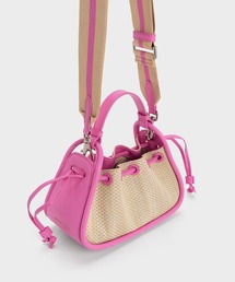 Ashby アシュビー ラフィアトートバッグ CHARLES ＆ KEITH ショルダーバッグ バッグ Ashby アシュビー
