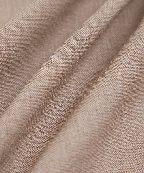 【洗える】リネンライクスキッパーフレアワンピース