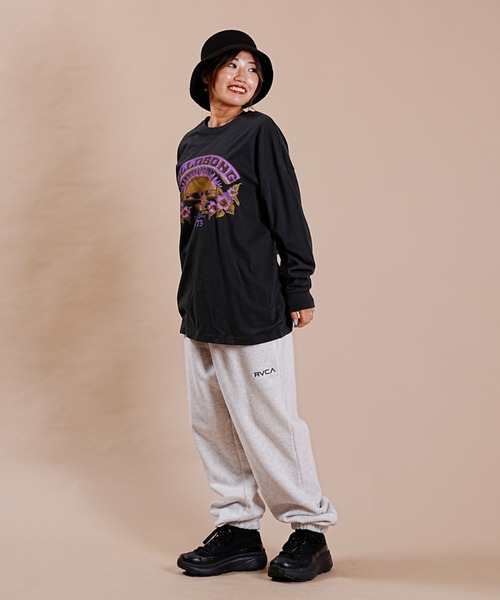 BILLABONG(ビラボン)の「BILLABONG/ビラボン ロンT オーバーサイズ オリジナルデザインプリント BD014-059(Tシャツ/カットソー・レディース・ブラック/ホワイト・M/L)」の6枚目の写真
