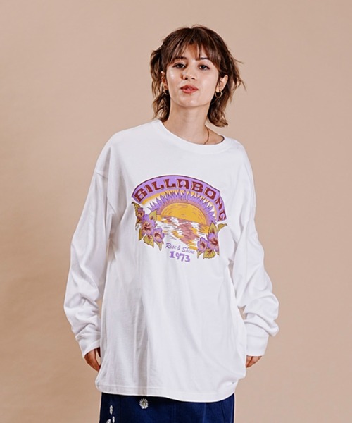 BILLABONG(ビラボン)の「BILLABONG/ビラボン ロンT オーバーサイズ オリジナルデザインプリント BD014-059(Tシャツ/カットソー・レディース・ブラック/ホワイト・M/L)」の8枚目の写真