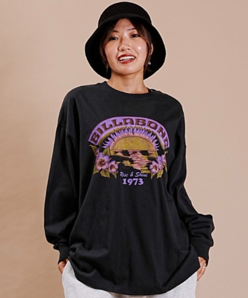 BILLABONG(ビラボン)の「BILLABONG/ビラボン ロンT オーバーサイズ オリジナルデザインプリント BD014-059(Tシャツ/カットソー・レディース・ブラック/ホワイト・M/L)」の15枚目の写真