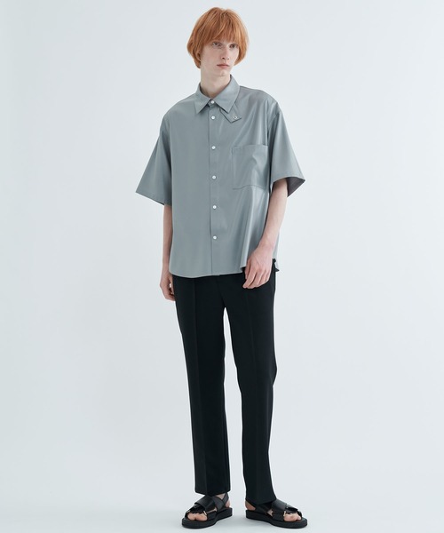 STUDIOUS(ステュディオス)の「2WAYアムンゼンリラックスS/Sシャツ(シャツ/ブラウス・メンズ・グレー/ブラック・1/2)」の11枚目の写真