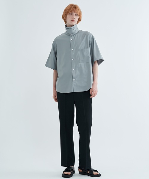 STUDIOUS(ステュディオス)の「2WAYアムンゼンリラックスS/Sシャツ(シャツ/ブラウス・メンズ・グレー/ブラック・1/2)」の12枚目の写真