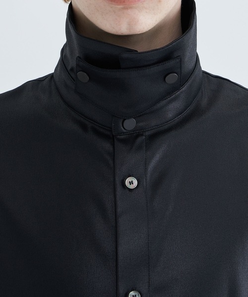 STUDIOUS(ステュディオス)の「2WAYアムンゼンリラックスS/Sシャツ(シャツ/ブラウス・メンズ・グレー/ブラック・1/2)」の7枚目の写真