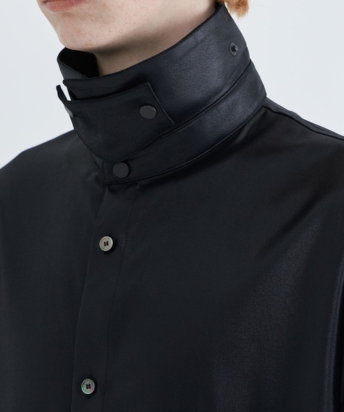 STUDIOUS(ステュディオス)の「2WAYアムンゼンリラックスS/Sシャツ(シャツ/ブラウス・メンズ・グレー/ブラック・1/2)」の8枚目の写真