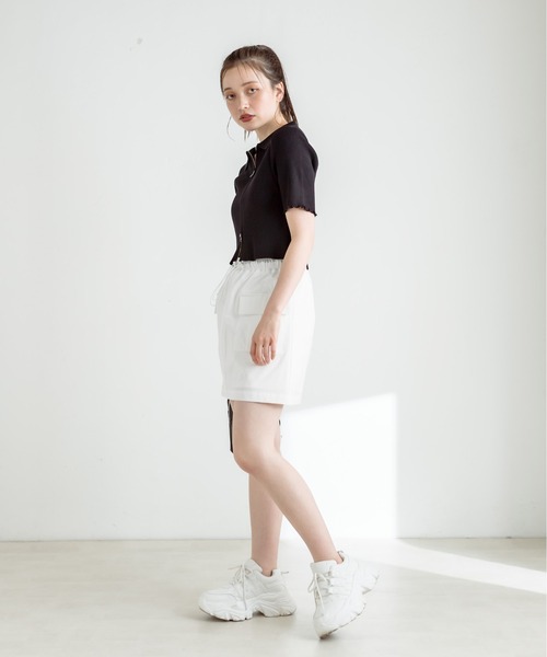 OLIVE des OLIVE(オリーブデオリーブ)の「カーゴミニスカート 1031010350(スカート・レディース・ライム/オフホワイト/ブラック・FREE)」の19枚目の写真