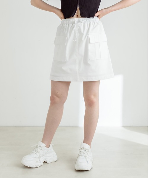 OLIVE des OLIVE(オリーブデオリーブ)の「カーゴミニスカート 1031010350(スカート・レディース・ライム/オフホワイト/ブラック・FREE)」の21枚目の写真