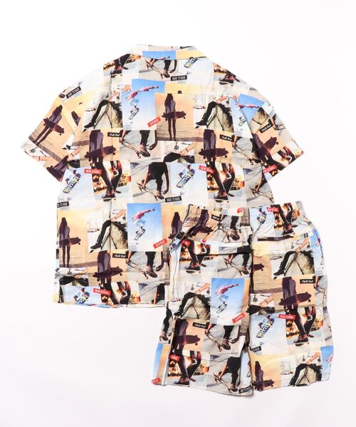 Anytime Songs（エニータイムソングス）の「アロハ BIG セットアップ（シャツ/ブラウス・キッズ・ホワイト系その他5/ホワイト系その他3/ホワイト系その他2/ブラック系その他3/オフホワイト/ネイビー系/ホワイト系その他4/ネイビー/ブラック系その他2/ブラック/ホワイト系その他/ブラック系その他・160/140/150）」の13枚目の写真