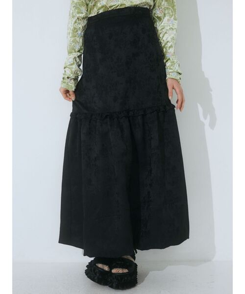 merry jenny（メリージェニー）の「flowerジャガードバルーンスカート（スカート・レディース・オフホワイト/ブルー/ブラック・FREE）」の11枚目の写真