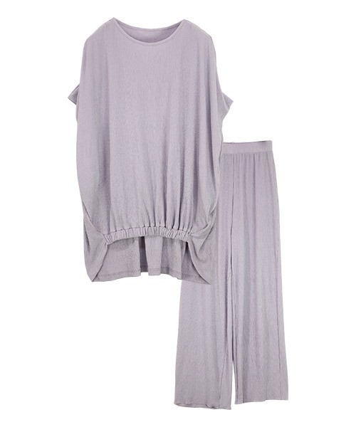 and it_（アンドイット）の「セルフカット楊柳セットアップ（セットアップ・レディース・ブラック/モカ/ラベンダー・M/L）」の17枚目の写真