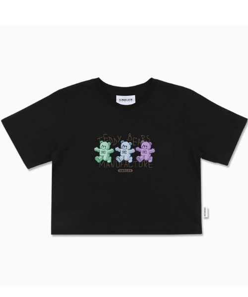 A‘gem 9（エージェムナイン）の「A'GEM/9 × .kom『ambler/エムブラー』3カラークマ TEE 半袖カットソー（Tシャツ/カットソー・メンズ・ホワイト/ブラック・M/S）」の2枚目の写真