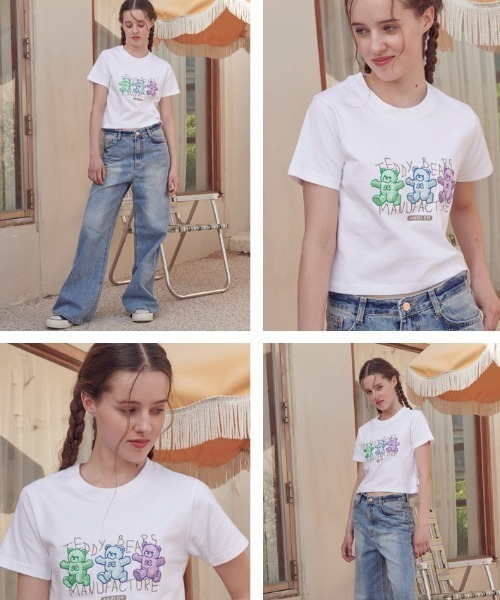 A‘gem 9（エージェムナイン）の「A'GEM/9 × .kom『ambler/エムブラー』3カラークマ TEE 半袖カットソー（Tシャツ/カットソー・メンズ・ホワイト/ブラック・M/S）」の7枚目の写真