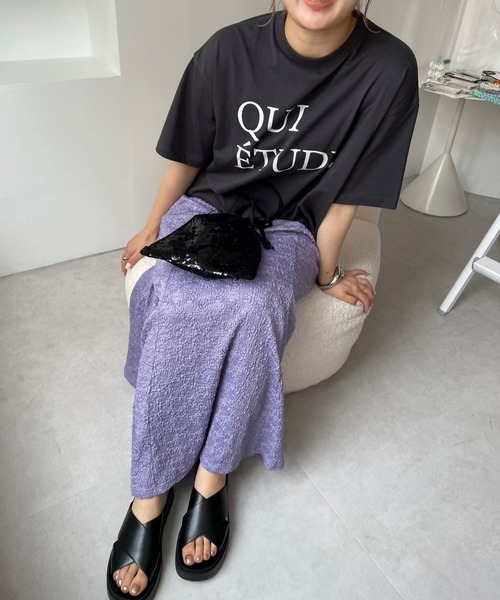 LOWRYS FARM(ローリーズファーム)の「レースカットフレアスカート 963107(スカート・レディース・ブラック/パープル/イエロー/アイボリー・FREE)」の14枚目の写真