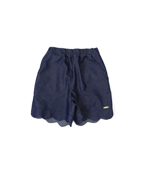la poche biscuit（ラポシェビスキュイ）の「裾スカラップパンツ（その他パンツ・キッズ・ブルー/ネイビー・140/110/120/100/130/90/150）」の2枚目の写真