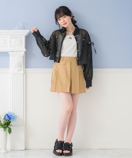 ems excite（エムズエキサイト）の「フラップ付きプリーツミニSK