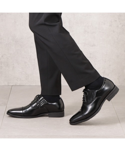 CEDAR CREST（セダークレスト ）の「【CEDAR CREST】幅広撥水ビジネスシューズ（ドレスシューズ・メンズ・ライトブラウン/ブラック・26.5cm/25.0cm/27.0cm/24.5cm/25.5cm/27.5cm/26.0cm/28.0cm）」の7枚目の写真