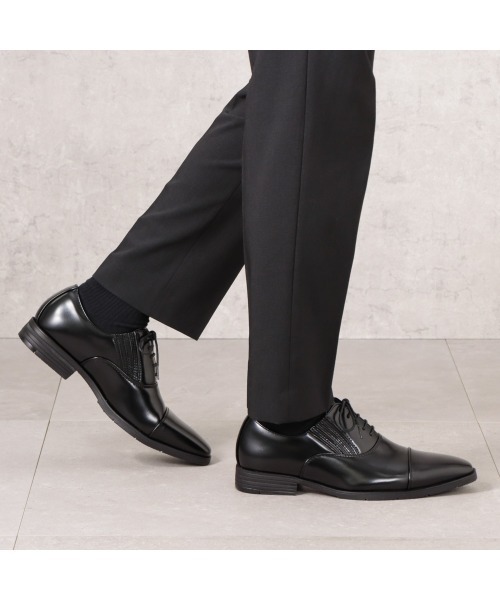 CEDAR CREST（セダークレスト ）の「【CEDAR CREST】幅広撥水ビジネスシューズ（ドレスシューズ・メンズ・ライトブラウン/ブラック・26.5cm/25.0cm/27.0cm/24.5cm/25.5cm/27.5cm/26.0cm/28.0cm）」の9枚目の写真