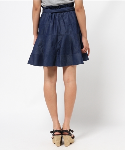 one after another NICE CLAUP(ワンアフターアナザーナイスクラップ)の「【ナイスクラップ】切替フレアースカート(スカート・レディース・オフホワイト/カーキ/インディゴブルー・FREE)」の8枚目の写真