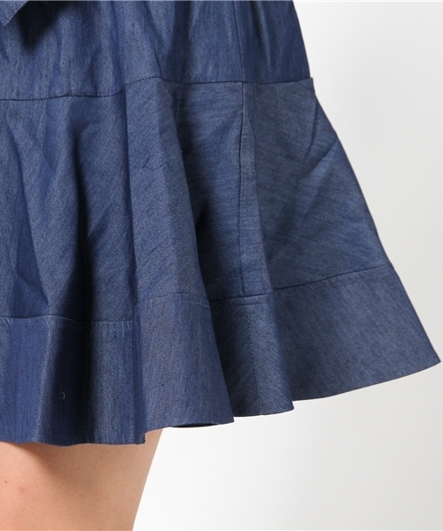 one after another NICE CLAUP(ワンアフターアナザーナイスクラップ)の「【ナイスクラップ】切替フレアースカート(スカート・レディース・オフホワイト/カーキ/インディゴブルー・FREE)」の11枚目の写真